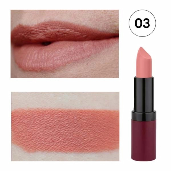 رژ لب گلدن رز مات جامد(velvet matte)