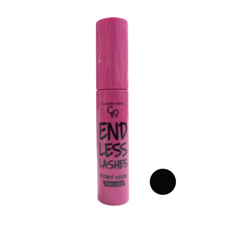 ریمل حجم‌دهنده گلدن رز مدل ENDLESS LASHES حجم 13 میلی‌لیتر رنگ مشکی